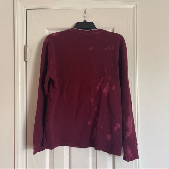 Vintage Boho Polo Ralph Lauren Custom Reverse Dyes Bleached Thermal SZ L - Picture 6 of 6